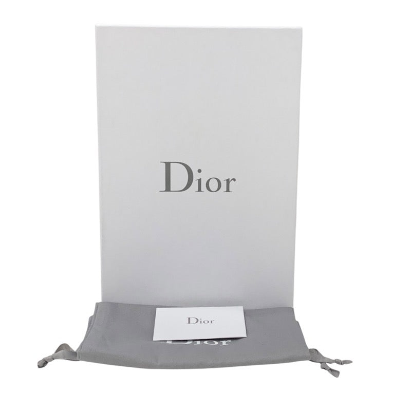 クリスチャンディオール CHRISTIAN DIOR JADIOR フラットシューズ 靴 シューズ ファブリック ブラック ホワイト 黒 フラットパンプス ロゴ