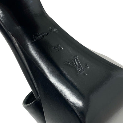 ルイヴィトン LOUIS VUITTON アフターグローライン モノグラム サンダル 靴 シューズ レザー ブラック ブラウン 黒 未使用 アンクルストラップ