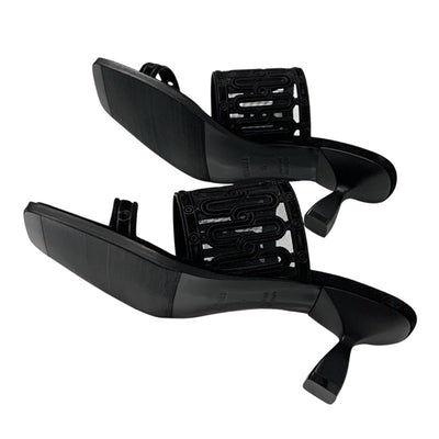 エルメス HERMES ジョイア55 サンダル 靴 シューズ スエード ブラック 黒 未使用 ミュール メッシュ