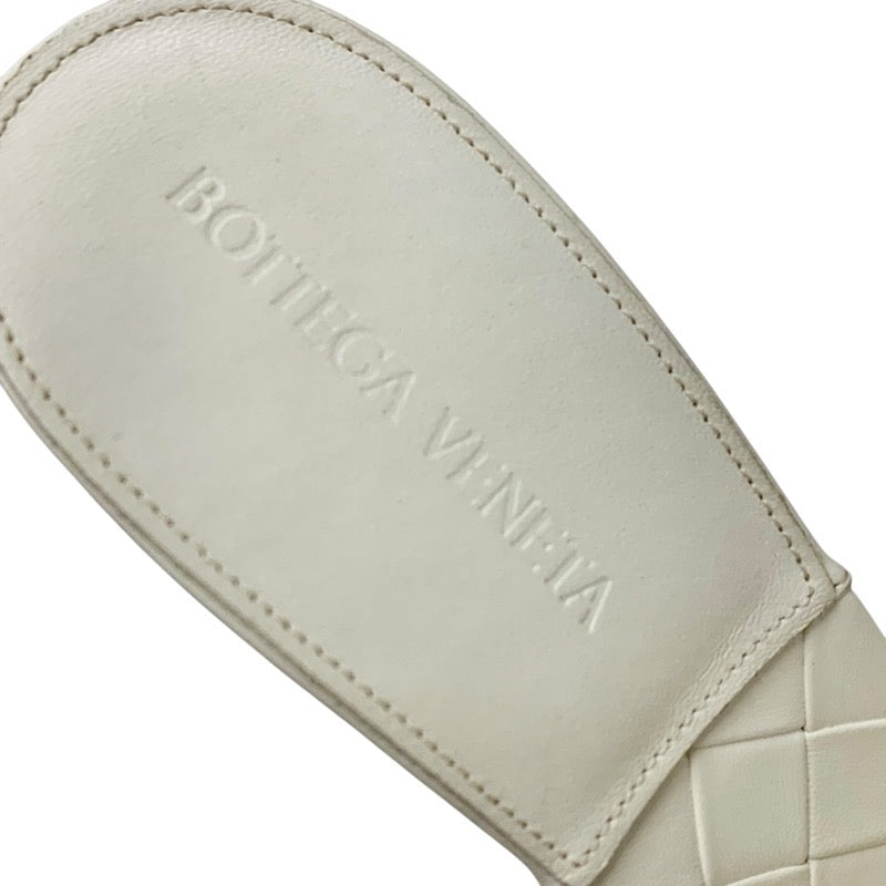 ボッテガヴェネタ BOTTEGAVENETA リド サンダル 靴 シューズ レザー ホワイト イントレチャート ミュール