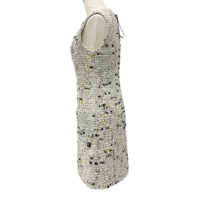 Louis Vuitton Dress Multicolor Bouclet Tweed A-Line Dress Monogram Sleeveless