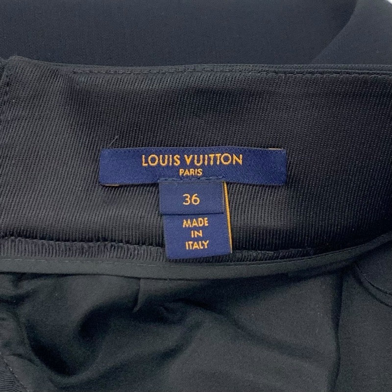 ルイヴィトン LOUIS VUITTON ボトムス ブラック シルバー モノグラム ビーズ ラインストーン ミニスカート