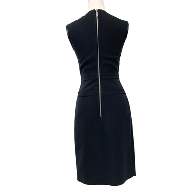 ルイヴィトン LOUIS VUITTON ワンピース ウール ブラック シルバー 黒 モノグラム ドレス スパンコール ノースリーブ