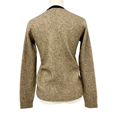 Louis Vuitton Tops Brown Black Gold Cardigan Knit Sweater