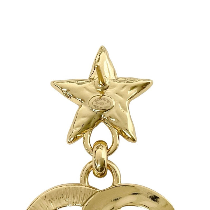CHANEL/シャネル ココマーク スターピアス A17C ゴールド CHANEL シャネル スター ピアス 星型 ココマーク ゴールド 17C