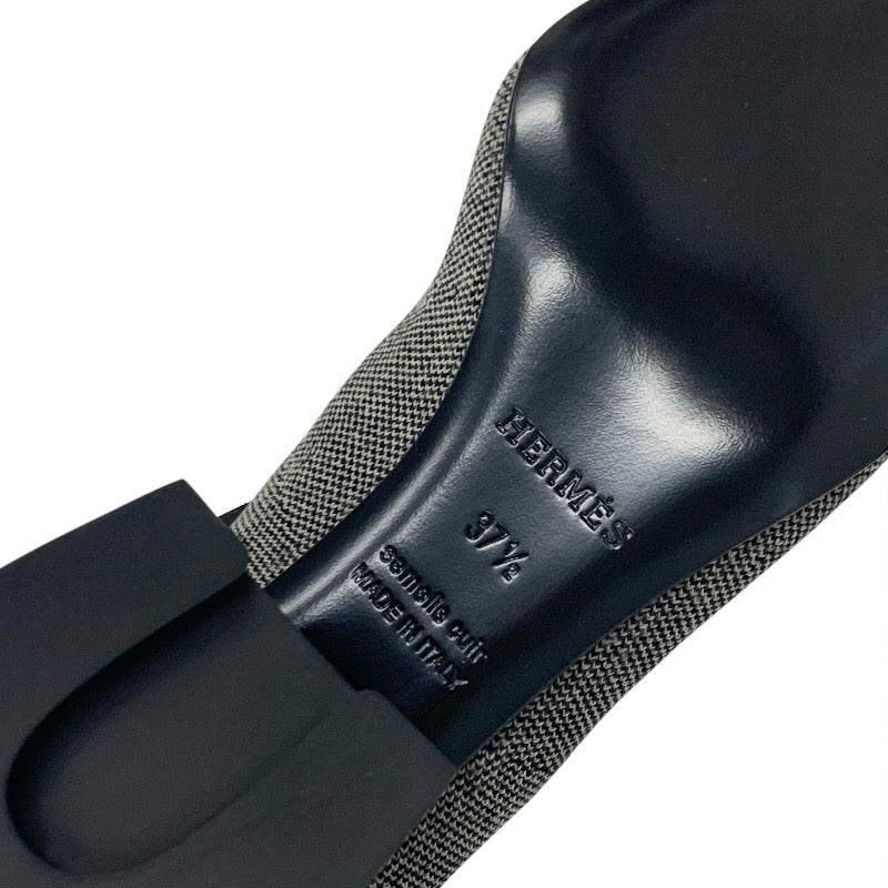エルメス HERMES ヴォルヴェール ブーツ ショートブーツ 靴 シューズ ファブリック グレー 未使用 ニット エクスリブリス ソックスブーツ