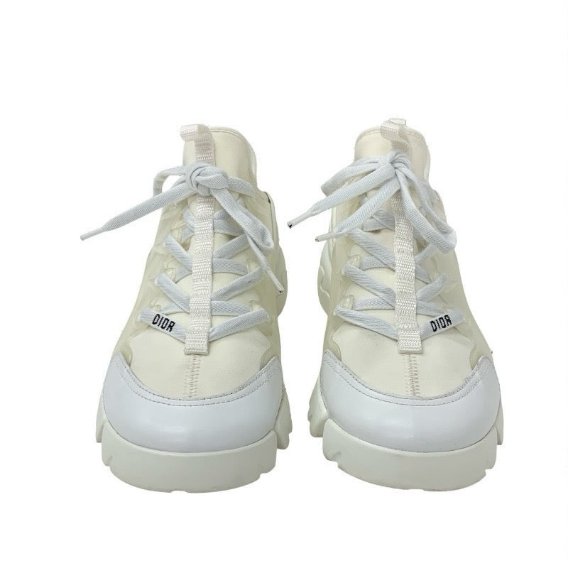 クリスチャンディオール CHRISTIAN DIOR D-Connect スニーカー 靴 シューズ ラバー ファブリック レザー ホワイト 白 ロゴ