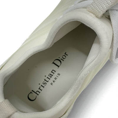 クリスチャンディオール CHRISTIAN DIOR D-Connect スニーカー 靴 シューズ ラバー ファブリック レザー ホワイト 白 ロゴ