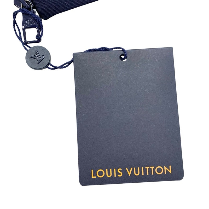 ルイヴィトン LOUIS VUITTON アウター ウール ネイビー 未使用 LVロゴ フード ジャケット メンズ