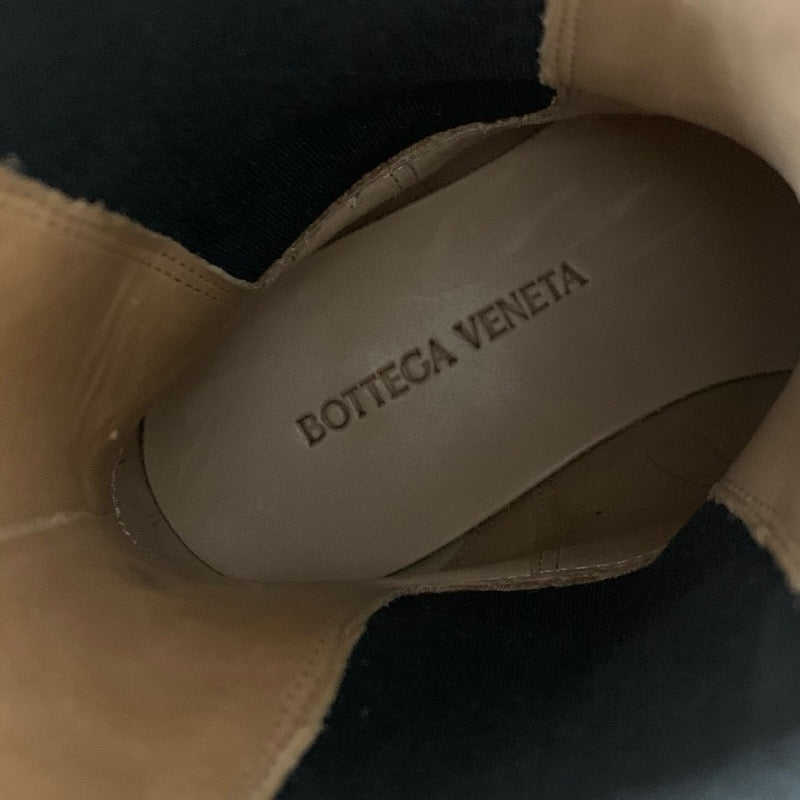 ボッテガヴェネタ BOTTEGAVENETA ラグ チェルシー ブーツ ショートブーツ 靴 シューズ レザー ブラック ミドル サイドゴア