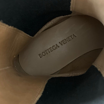 ボッテガヴェネタ BOTTEGAVENETA ラグ チェルシー ブーツ ショートブーツ 靴 シューズ レザー ブラック ミドル サイドゴア