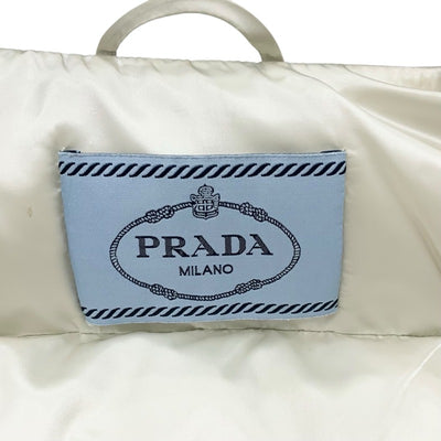 プラダ PRADA アウター ブラック 黒 シルバー ナイロン トライアングル ロゴ ダウンベスト