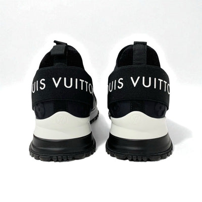 ルイヴィトン LOUIS VUITTON ランアウェイライン モノグラム スニーカー 靴 シューズ ファブリック レザー ブラック 黒 インヒール ロゴ