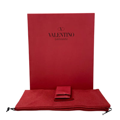 ヴァレンティノ VALENTINO パンプス 靴 シューズ パテント レザー ピンク系 ゴールド ロックスタッズ ストラップ