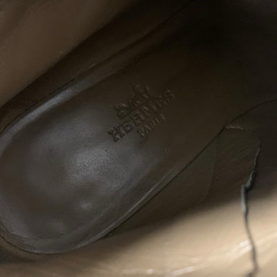 エルメス HERMES サンジェルマン ブーツ ショートブーツ 靴 シューズ レザー ブラック 黒 シルバー ケリー金具
