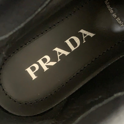 プラダ PRADA モノリス ブーツ ショートブーツ 靴 シューズ ナイロン ラバー ブラック 黒 Re-Nylon トライアングルロゴ