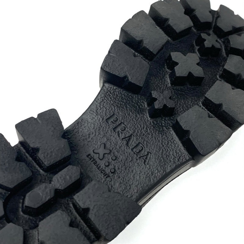 プラダ PRADA モノリス ブーツ ショートブーツ 靴 シューズ ナイロン ラバー ブラック 黒 Re-Nylon トライアングルロゴ
