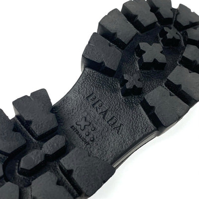 プラダ PRADA モノリス ブーツ ショートブーツ 靴 シューズ ナイロン ラバー ブラック 黒 Re-Nylon トライアングルロゴ