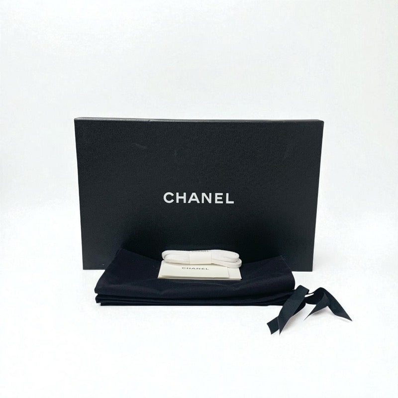 シャネル CHANEL スニーカー 靴 シューズ ニット ホワイト ブラック 白 ロゴ ココマーク