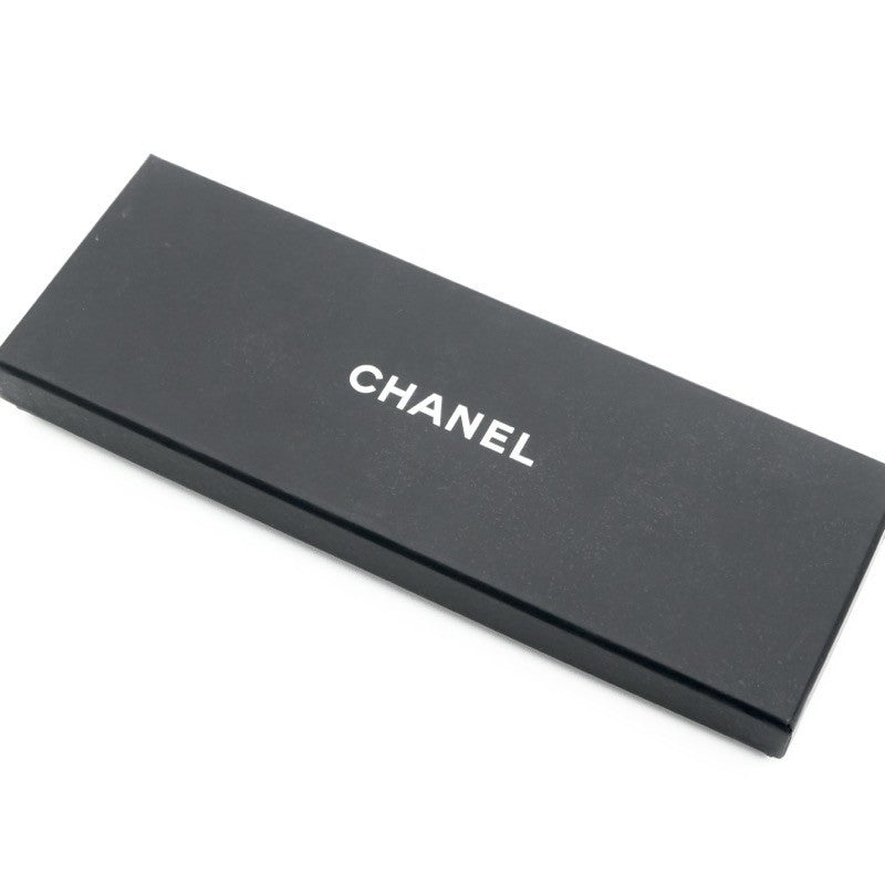 シャネル CHANEL ヘアアクセサリー ブラック ホワイト ロゴ リボン