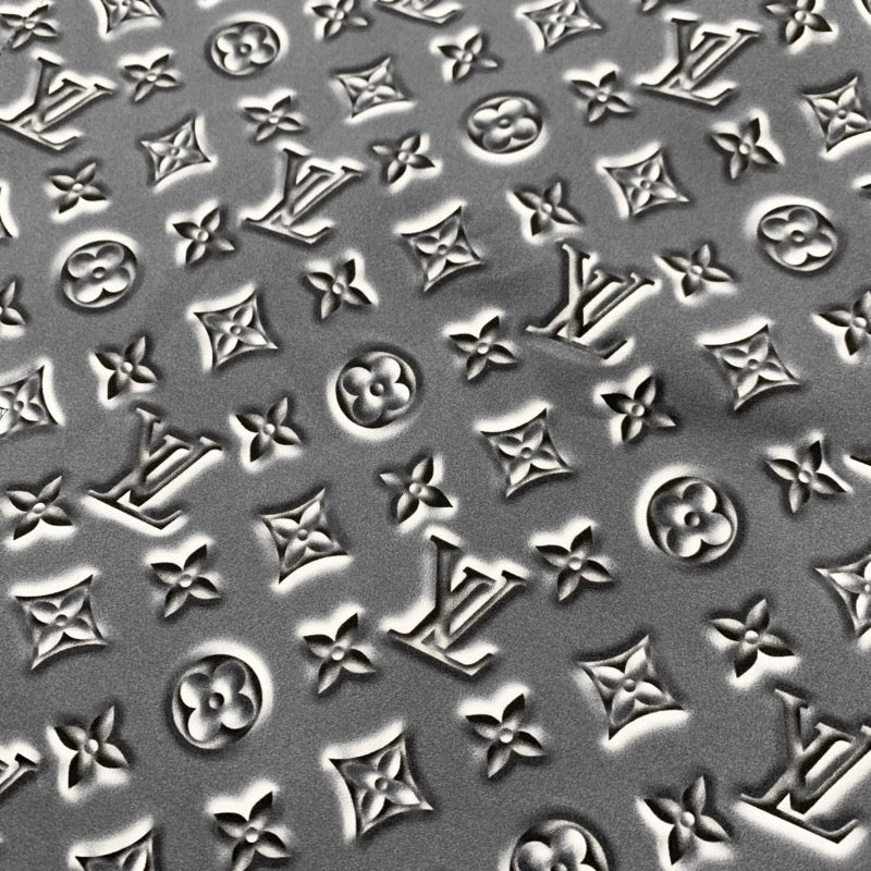 ルイヴィトン LOUIS VUITTON モノグラム ワンピース ナイロン ポリウレタン  グレー ホワイト ブラック 20SS ドレス