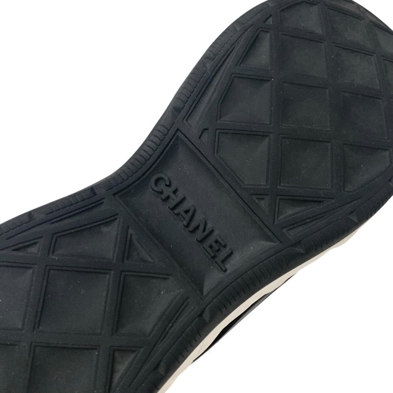 シャネル CHANEL スニーカー 靴 シューズ モヘア スエード グレー ブラック ホワイト ゴールド ココマーク ロゴ マトラッセ メンズ