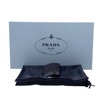 プラダ PRADA サンダル 靴 シューズ レザー イエロー トライアングルロゴ ミュール