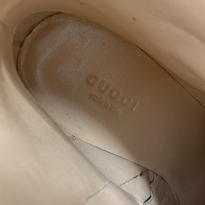 グッチ GUCCI ダブルG ブーツ ショートブーツ 靴 シューズ スエード ブラウン ゴールド GGマーモント フリンジ