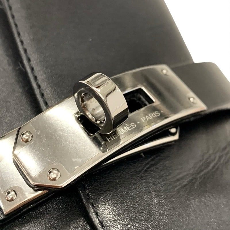 エルメス HERMES フレンチー ブーツ ショートブーツ 靴 シューズ レザー ブラック 黒 シルバー ケリー金具