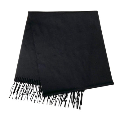 プラダ PRADA マフラー シルク ブラック 黒 トライアングルロゴ ストール