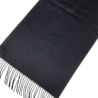 プラダ PRADA マフラー シルク ブラック 黒 トライアングルロゴ ストール