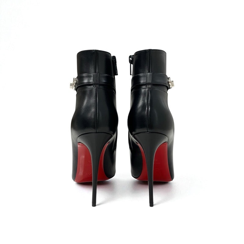 クリスチャンルブタン Christian Louboutin LOCK SO KATE BOOTY ブーツ ショートブーツ 靴 シューズ レザー ブラック 黒 未使用