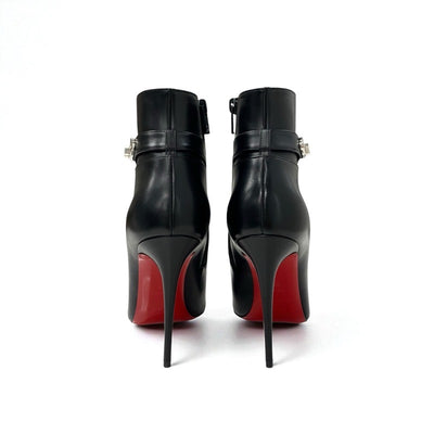 クリスチャンルブタン Christian Louboutin LOCK SO KATE BOOTY ブーツ ショートブーツ 靴 シューズ レザー ブラック 黒 未使用