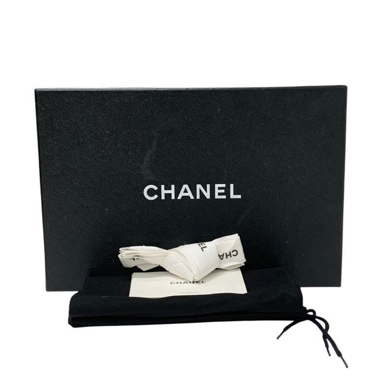 シャネル CHANEL サンダル 靴 シューズ レザー ブラック 黒 ココマーク パール エスパドリーユ フラット ミュール