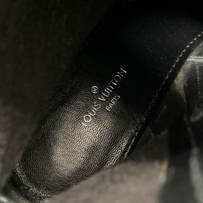 ルイヴィトン LOUIS VUITTON ブーツ ショートブーツ 靴 シューズ パテント ブラック 黒