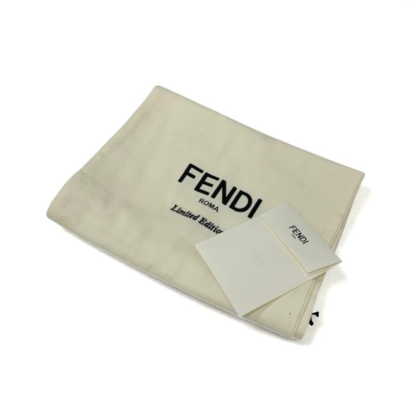 フェンディ FENDI ブーツ ロングブーツ 靴 シューズ サテン ベージュ 未使用 ロゴ パール