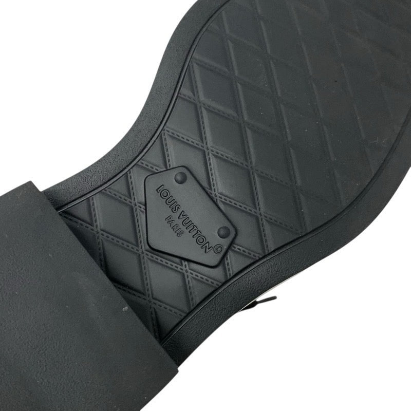ルイヴィトン LOUIS VUITTON シチズンライン モノグラム ブーツ ショートブーツ 靴 シューズ レザー ブラック 黒 ロゴ レースアップ アンクルブーツ