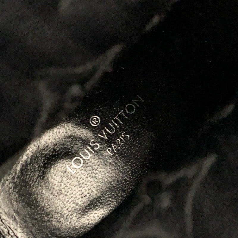ルイヴィトン LOUIS VUITTON シルエットライン モノグラム ブーツ ショートブーツ 靴 シューズ ファブリック ブラック ブラウン 黒 アンクルブーツ ソックスブーツ ニット