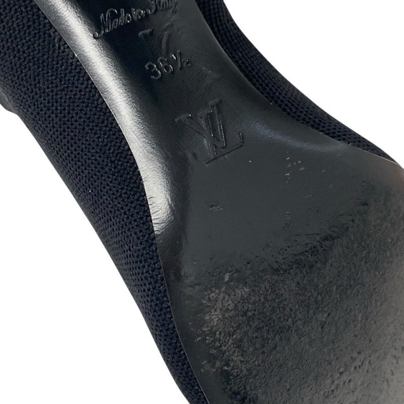 ルイヴィトン LOUIS VUITTON シルエットライン モノグラム ブーツ ショートブーツ 靴 シューズ ファブリック ブラック ブラウン 黒 アンクルブーツ ソックスブーツ ニット
