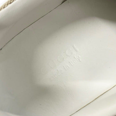グッチ GUCCI スニーカー 靴 シューズ キャンバス レザー ベージュ ブラウン GGキャンバス インターロッキングG ロゴ
