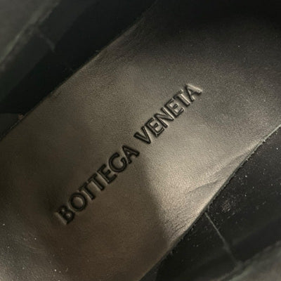 ボッテガヴェネタ BOTTEGAVENETA タイヤ ブーツ ショートブーツ 靴 シューズ レザー ブラック パープル アンクル チェルシーブーツ サイドゴア
