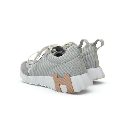 エルメス HERMES バウンシング スニーカー 靴 シューズ メッシュ スエード グレー