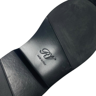 ロジェヴィヴィエ Roger Vivier ヴィヴレンジャー サンダル 靴 シューズ レザー ブラック 黒 ストラスバックル ビジュー ストラップ