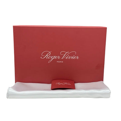 ロジェヴィヴィエ Roger Vivier ヴィヴレンジャー サンダル 靴 シューズ レザー ブラック 黒 ストラスバックル ビジュー ストラップ