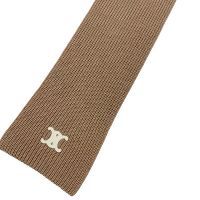 セリーヌ CELINE マフラー カシミヤ ピンクブラウン トリオンフ