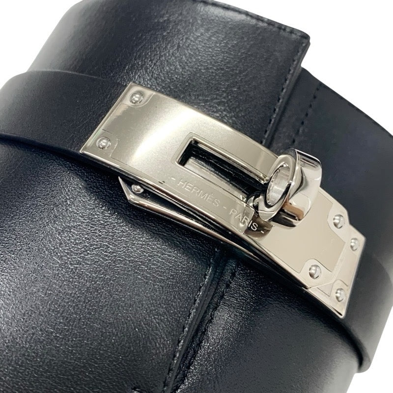 エルメス HERMES サンジェルマン ブーツ ショートブーツ 靴 シューズ レザー ブラック 黒 シルバー 未使用 ケリー金具