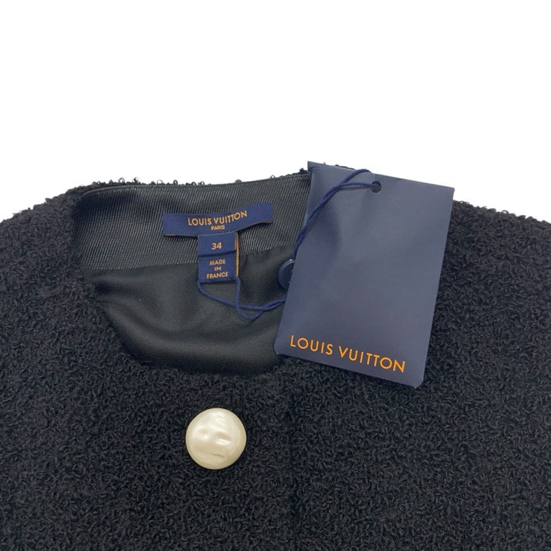 未使用 ルイヴィトン LOUIS VUITTON アウター ベスト ウール パール 22AW ブラック