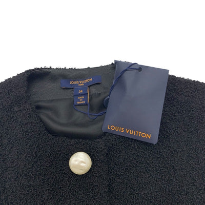 未使用 ルイヴィトン LOUIS VUITTON アウター ベスト ウール パール 22AW ブラック