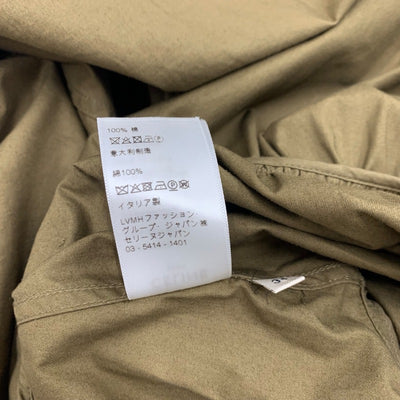 セリーヌ CELINE ワンピース コットン カーキ ゴールド サファリドレス