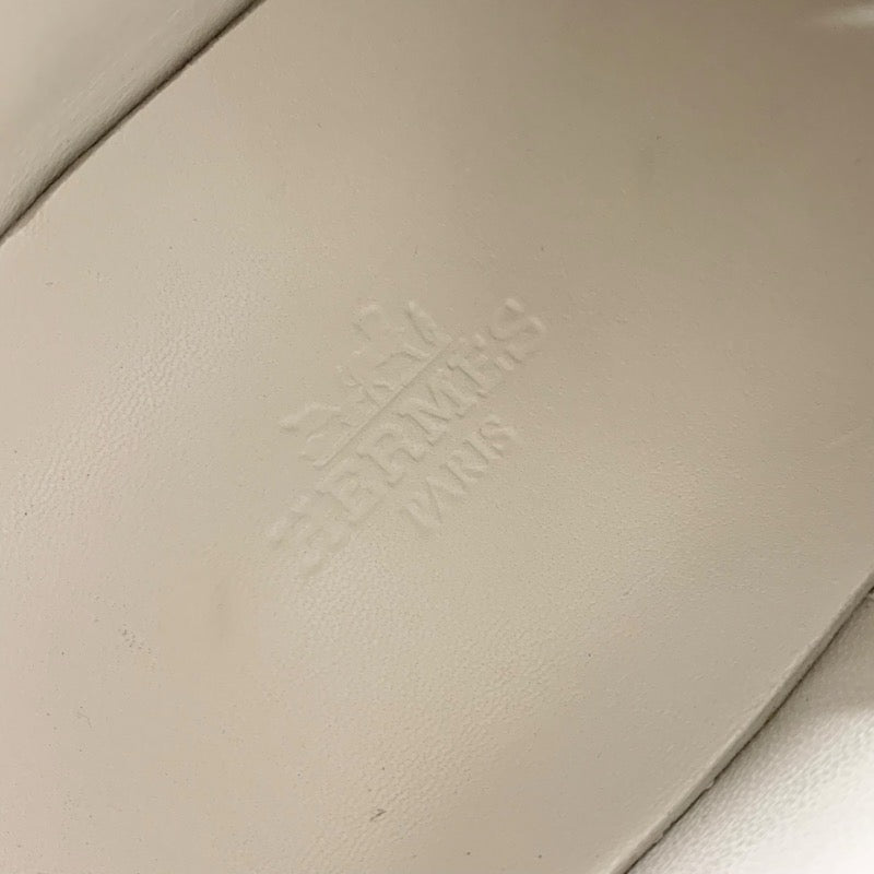 エルメス HERMES デイドリーム スニーカー 靴 シューズ レザー ホワイト 白 シルバー ケリー金具 パンチング ハイカットスニーカー